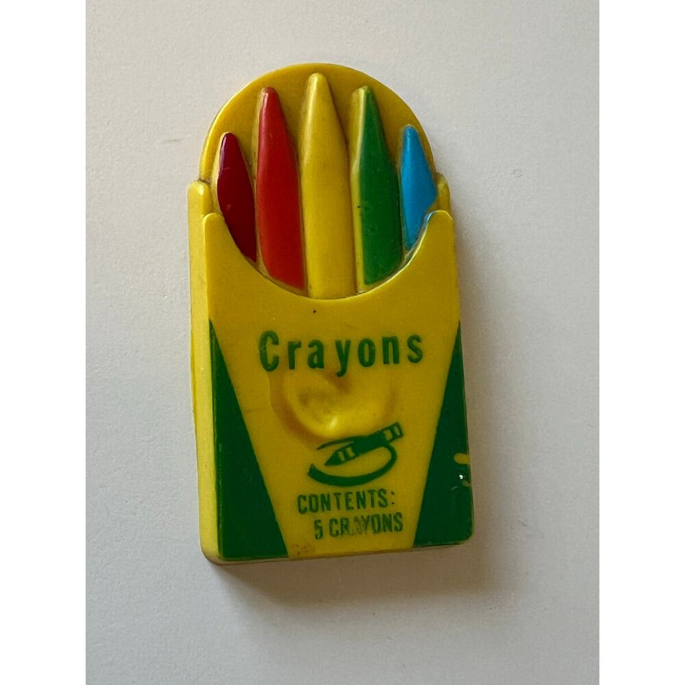 Vintage Crayons Refrigerator Magnet Made in Hong Kong